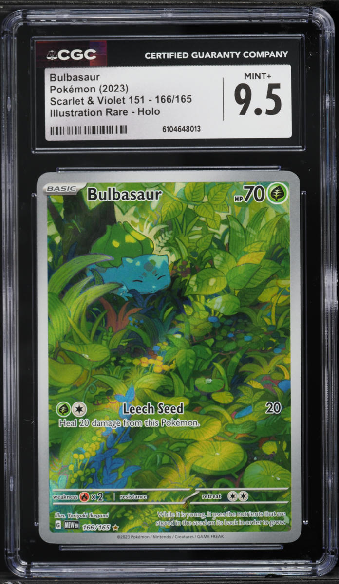 2023 Pokemon Scarlet & Violet 151 IR Bulbasaur #166 CGC 9.5 MINT+