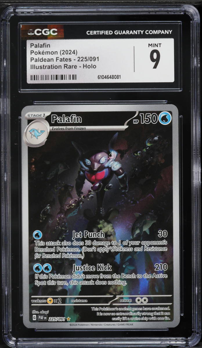 2024 Pokemon Scarlet & Violet Paldean Fates IR Palafin #225 CGC 9 MINT