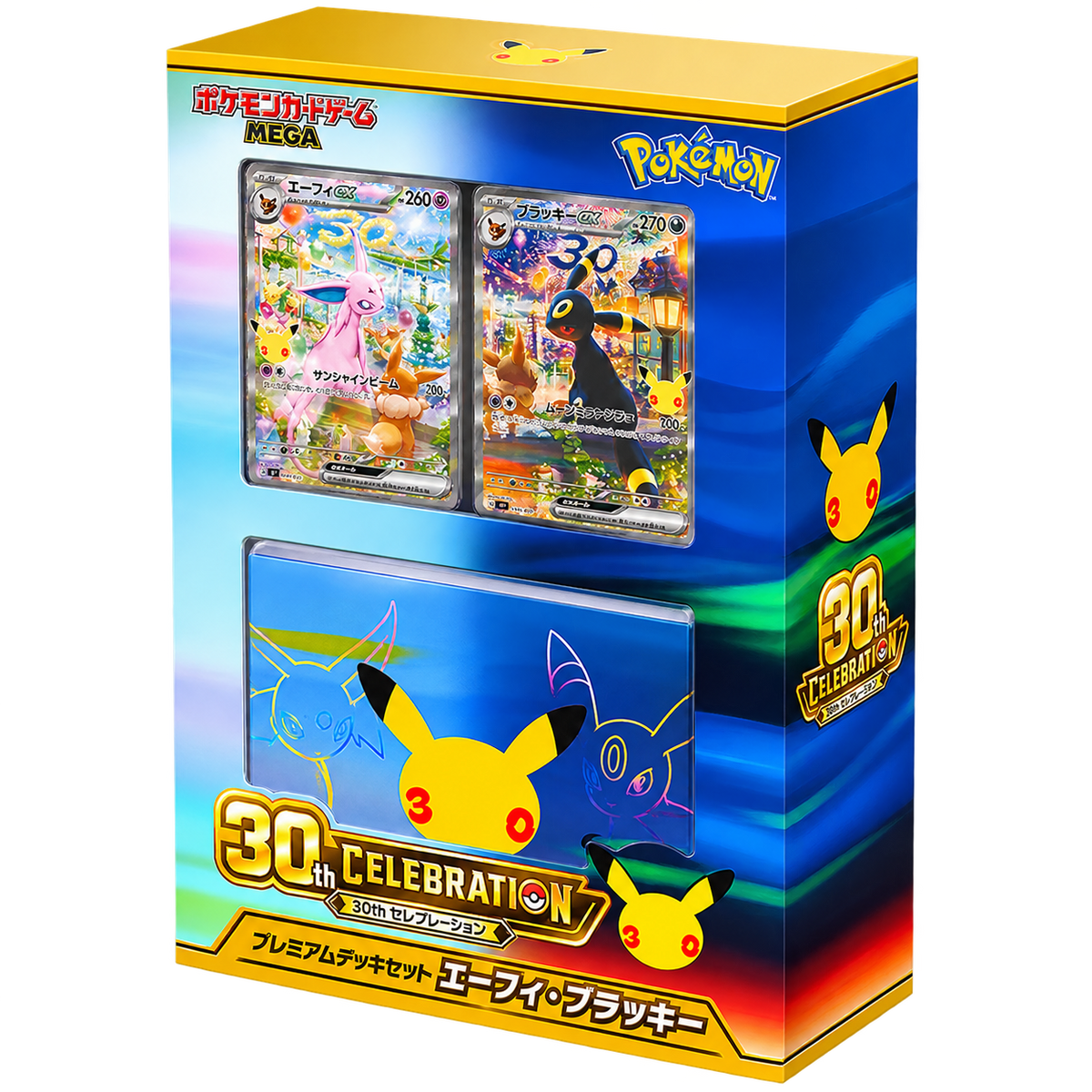 PRE-SALE Pokemon Japansk 30th Celebration Premium Deck Set - Espeon ex & Umbreon ex